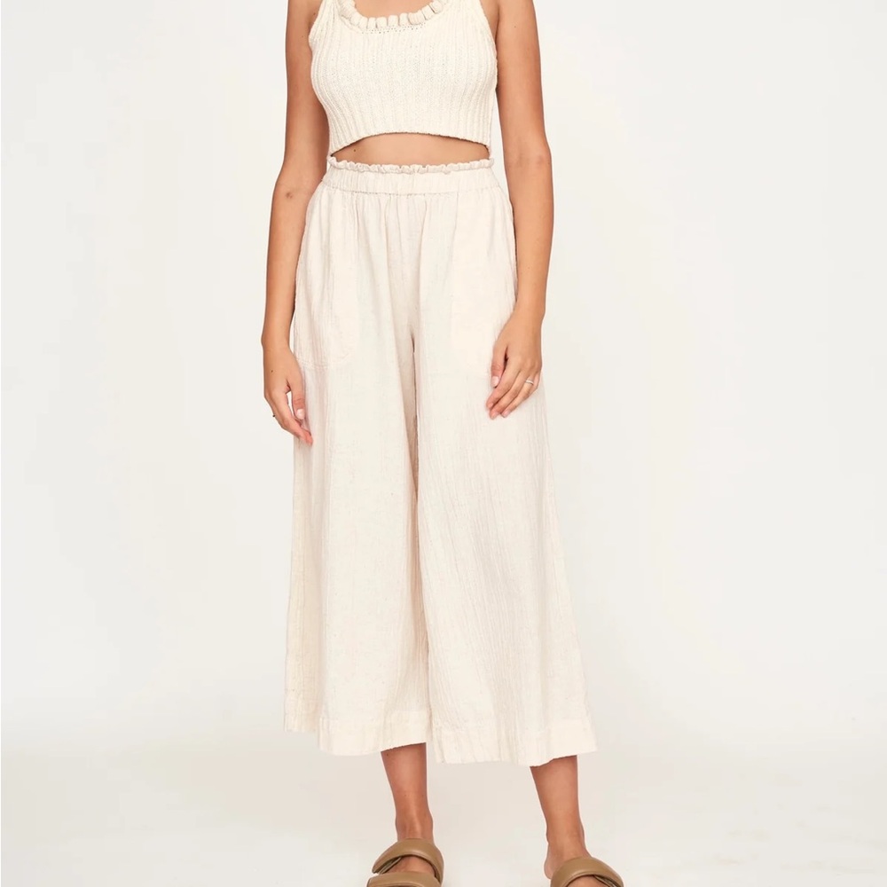 Mirth wide leg linen pant
